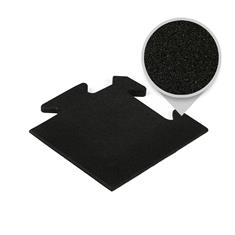 Puzzeltegel premium hoekstuk zwart 15mm