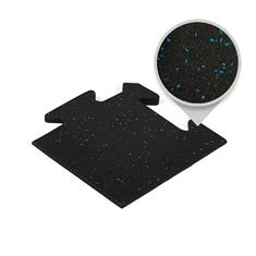Puzzeltegel premium hoekstuk zwart/blauw 15mm