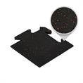 Puzzeltegel premium hoekstuk zwart/rood 15mm
