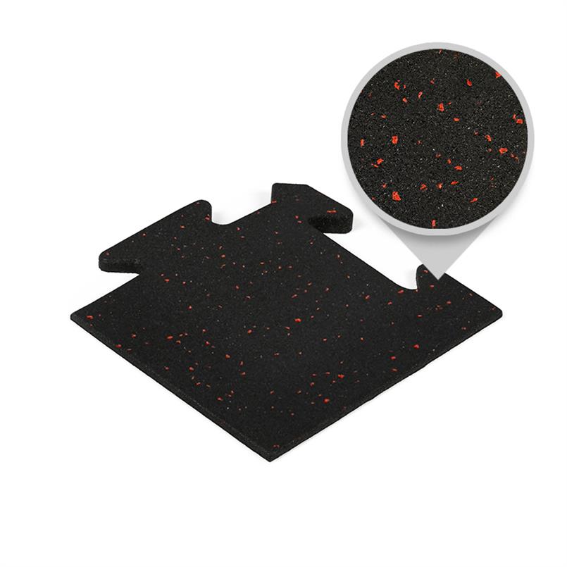 Puzzeltegel premium hoekstuk zwart/rood 15mm