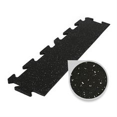 Puzzeltegel premium randstuk zwart/grijs 15mm