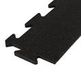 Puzzeltegel premium randstuk zwart/rood 15mm