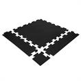 Puzzeltegel premium zwart/blauw 100x100x1,5cm