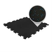 Puzzeltegel premium zwart/blauw 100x100x1,5cm