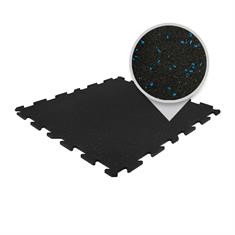 Puzzeltegel premium zwart/blauw 100x100x1,5cm