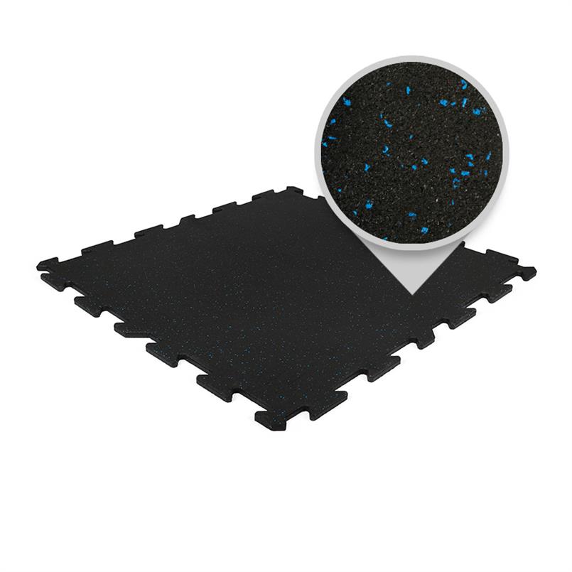Puzzeltegel premium zwart/blauw 100x100x1,5cm