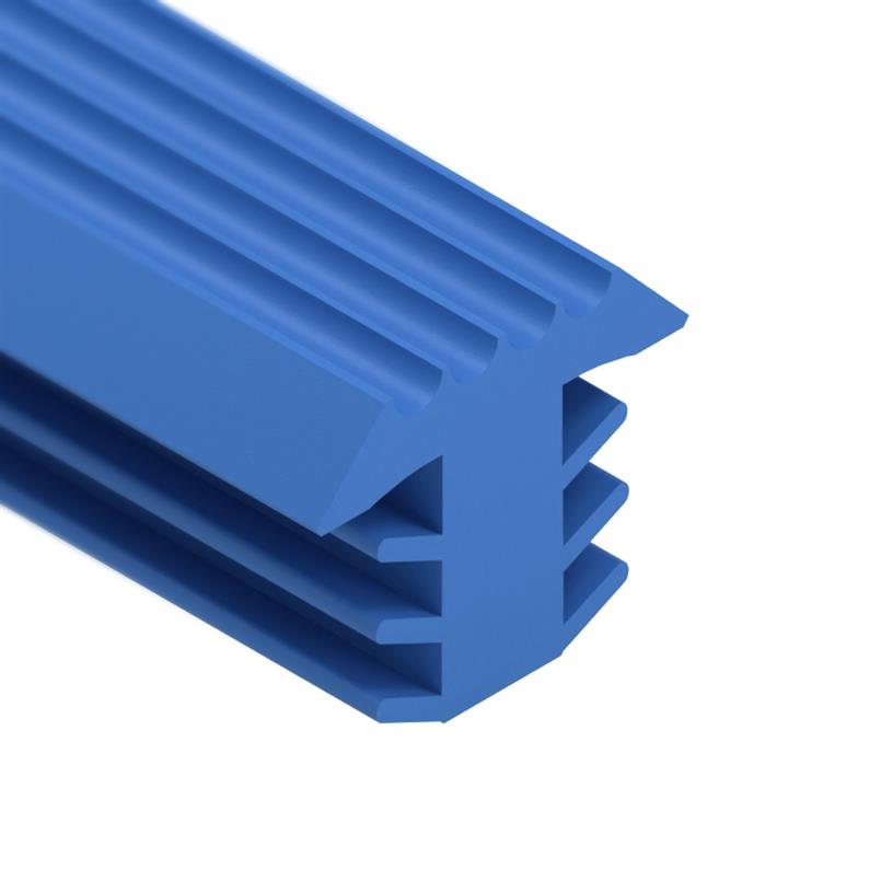 PVC infreesprofiel blauw BxH= 12x10,8mm (L=25m)