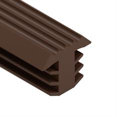 PVC infreesprofiel bruin BxH= 12x10,8mm (rol 25 meter)
