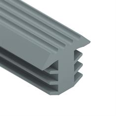 PVC infreesprofiel grijs BxH= 12x10,8mm (rol 25 meter)