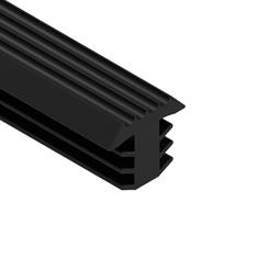 PVC infreesprofiel zwart 8,5x7,5mm (L=25m)