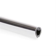 PVC kantafwerkprofiel chroom 0,5-1,5mm /BxH=6x8mm (L=25m)