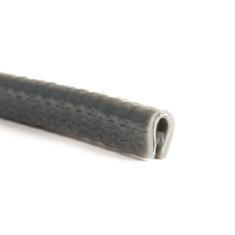 PVC kantafwerkprofiel donkergrijs 0,5-2,0mm /BxH=6,5x9,5mm (L=100m)