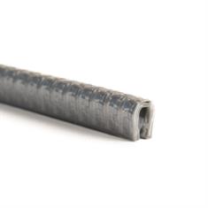 PVC kantafwerkprofiel zilvergrijs 0,5-2,0mm /BxH 6,5x9,5mm (L=100m)