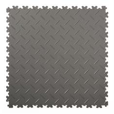 PVC kliktegel diamant donkergrijs 500x500x4mm