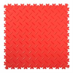 PVC kliktegel diamant rood 500x500x4mm