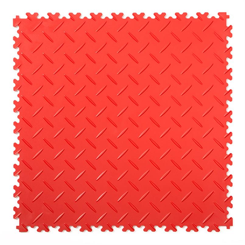 PVC kliktegel diamant rood 500x500x4mm