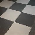 PVC kliktegel hamerslag donkergrijs ECO 515x515x7mm