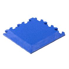 PVC kliktegel hamerslag hoekstuk blauw 7mm