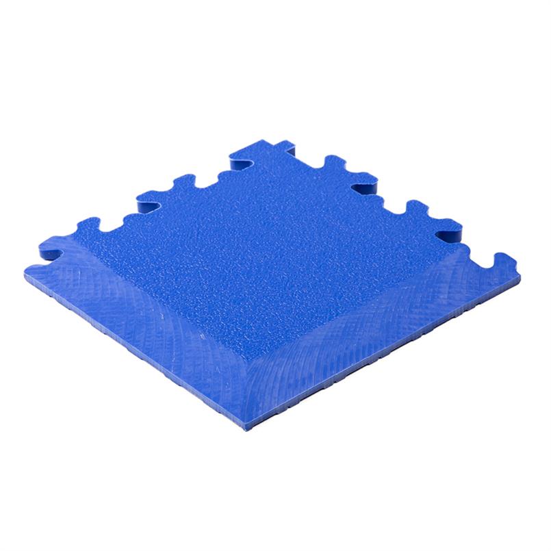 PVC kliktegel hamerslag hoekstuk blauw 7mm