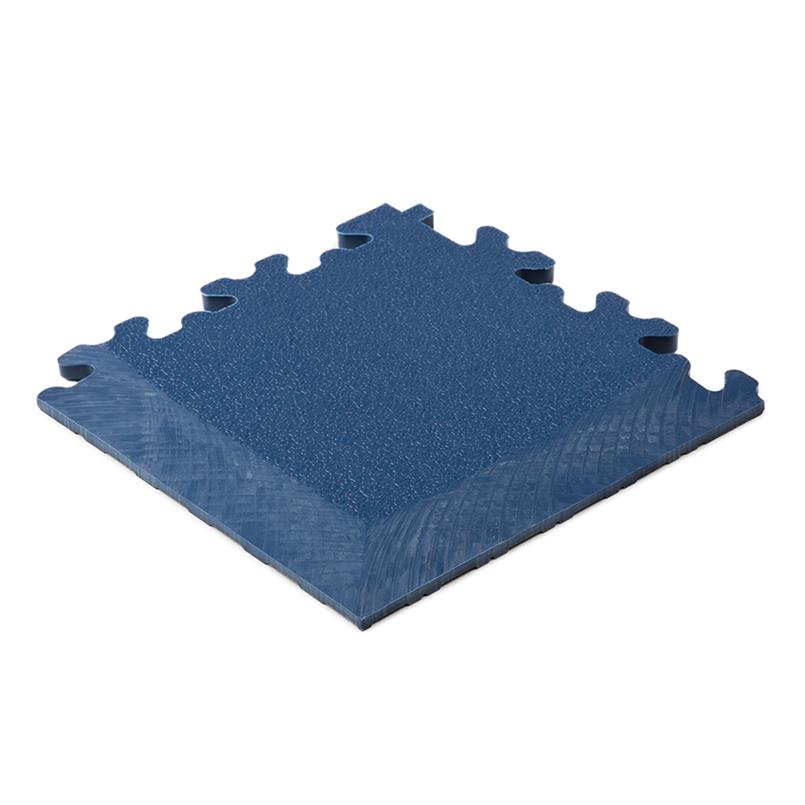 PVC kliktegel hamerslag hoekstuk donkerblauw 7mm