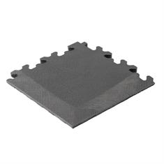 PVC kliktegel hamerslag hoekstuk donkergrijs 7mm