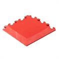 PVC kliktegel hamerslag hoekstuk rood 7mm