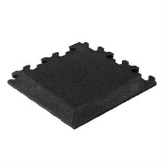PVC kliktegel hamerslag hoekstuk zwart 7mm