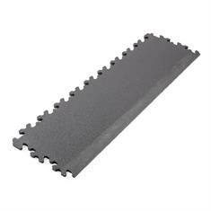 PVC kliktegel hamerslag randstuk donkergrijs 7mm