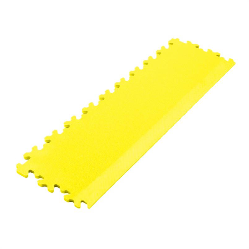 PVC kliktegel hamerslag randstuk geel 7mm