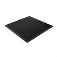 PVC kliktegel hamerslag randstuk zwart 7mm