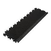 PVC kliktegel hamerslag randstuk zwart 7mm