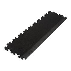 PVC kliktegel hamerslag randstuk zwart 7mm