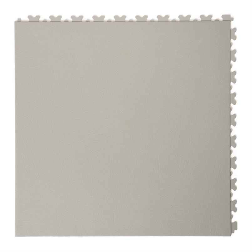 PVC kliktegel leather lichtgrijs 500x500x5,5mm