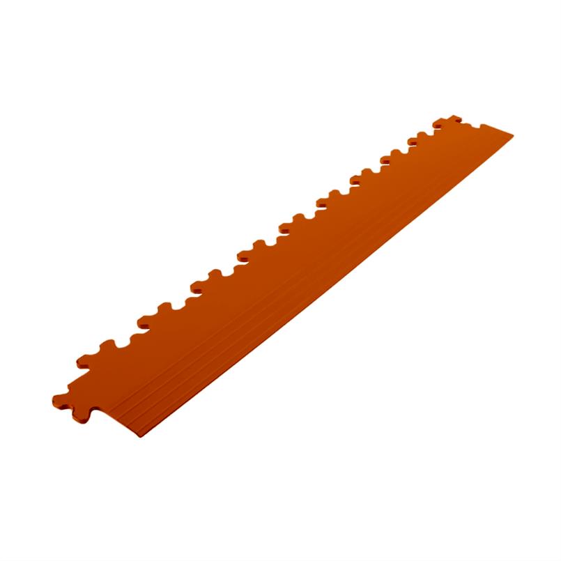 PVC kliktegel randstuk terracotta 7mm (zwaluwstaart verbinding)