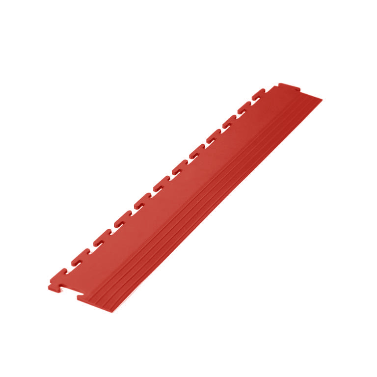 PVC kliktegel randstuk traanplaat rood 4mm (T-verbinding)