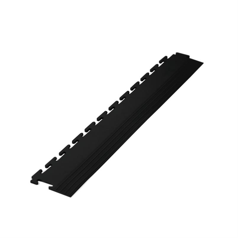 PVC kliktegel randstuk zwart 4,5mm (T-verbinding)