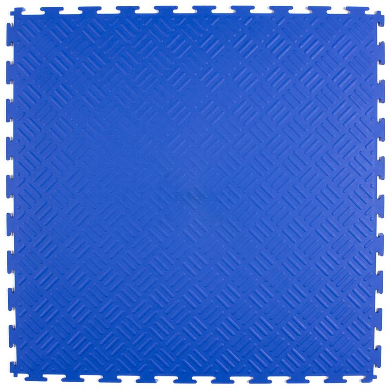 PVC kliktegel traanplaat blauw 530x530x4mm (10 tegels)