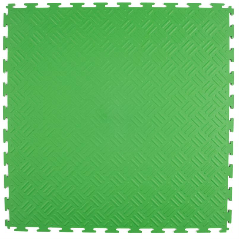 PVC kliktegel traanplaat groen 530x530x4mm