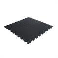 PVC kliktegel traanplaat zwart 530x530x4mm