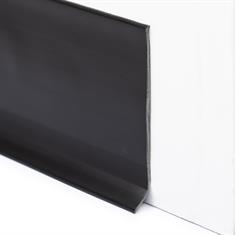 PVC plint zwart 100x2,8mm (L=25m)