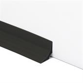 PVC plint zwart BxH=25x25mm (L=25m)