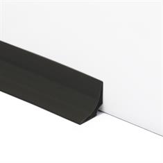 PVC plint zwart BxH=25x25mm (L=25m)