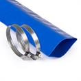 PVC slang plat supreme met twee slangklemmen DN=70mm (L=25m)