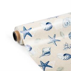 PVC tafelbekleding sterren/schelpen (breedte 140cm)