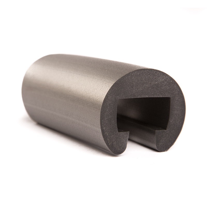 Gedeeltelijk auditie In dienst nemen PVC trapleuningprofiel grijs aluminium D=40mm /BxH=25x15mm