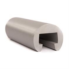 PVC trapleuningprofiel grijs D=40mm /BxH=25x15mm