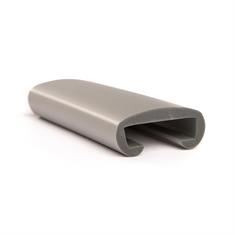 PVC trapleuningprofiel grijsmetallic BxH=30x8mm