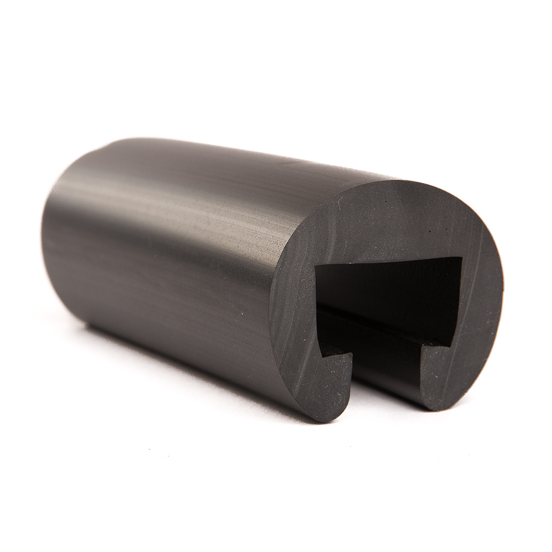Aanpassen Martelaar poeder PVC trapleuningprofiel zwart D=40mm /BxH=25x15mm - Trapleuningprofiel -  Rubber profielen - Rubbermagazijn