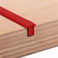 PVC Trapprofiel -traptrede infraisprofiel 25 mtr rood