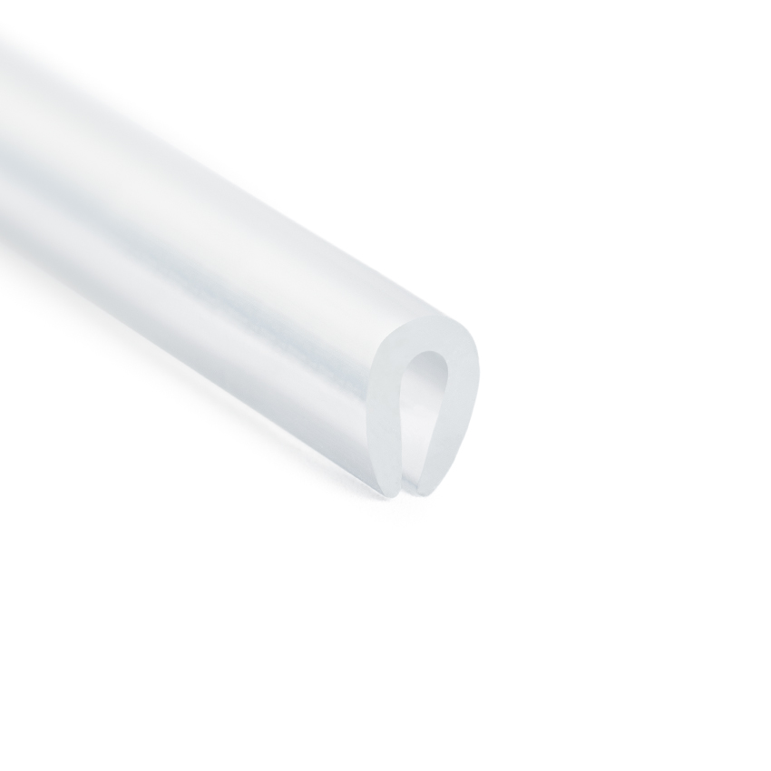 Fantastisch uitvoeren Bedrijfsomschrijving PVC U-profiel transparant 2,5mm / BxH=6x8mm (L=50m) | Rubbermagazijn
